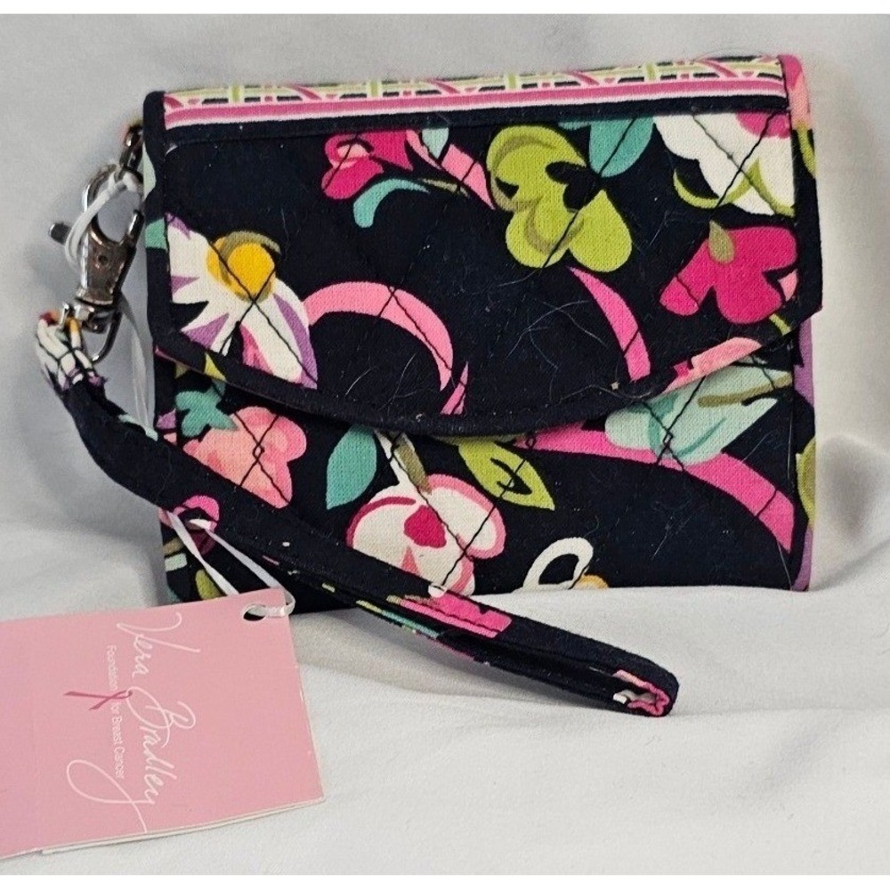 Vera Bradley Foundation for Breast Cancer Floral Quilted Wristlet Wallet NWT